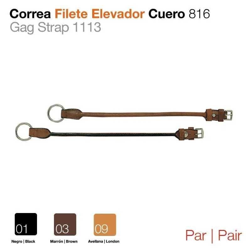 CORREA FILETE ELEVADOR CUERO 816