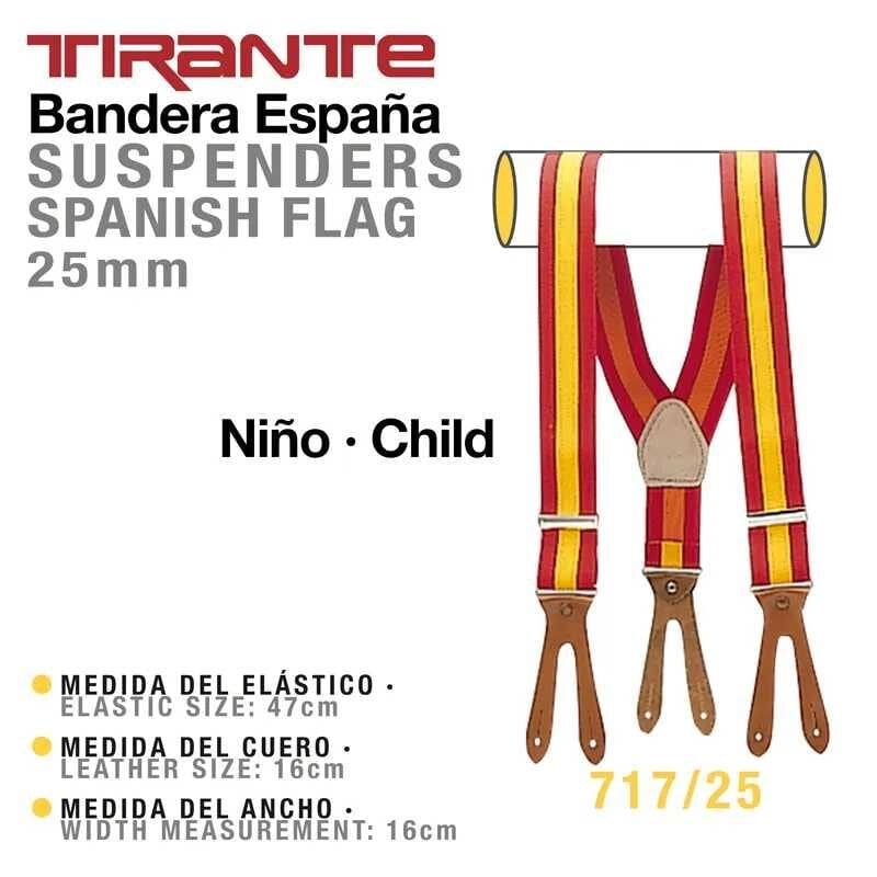 Tirante bandera de España niño. Iberian horse shop