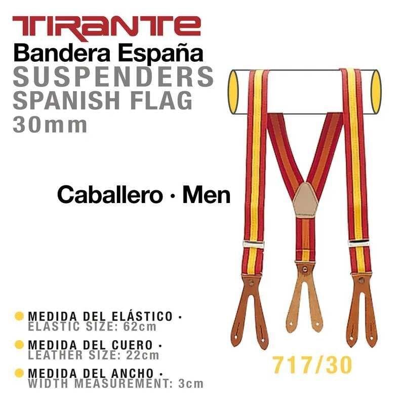 Tirante bandera de España caballero. Iberian horse shop