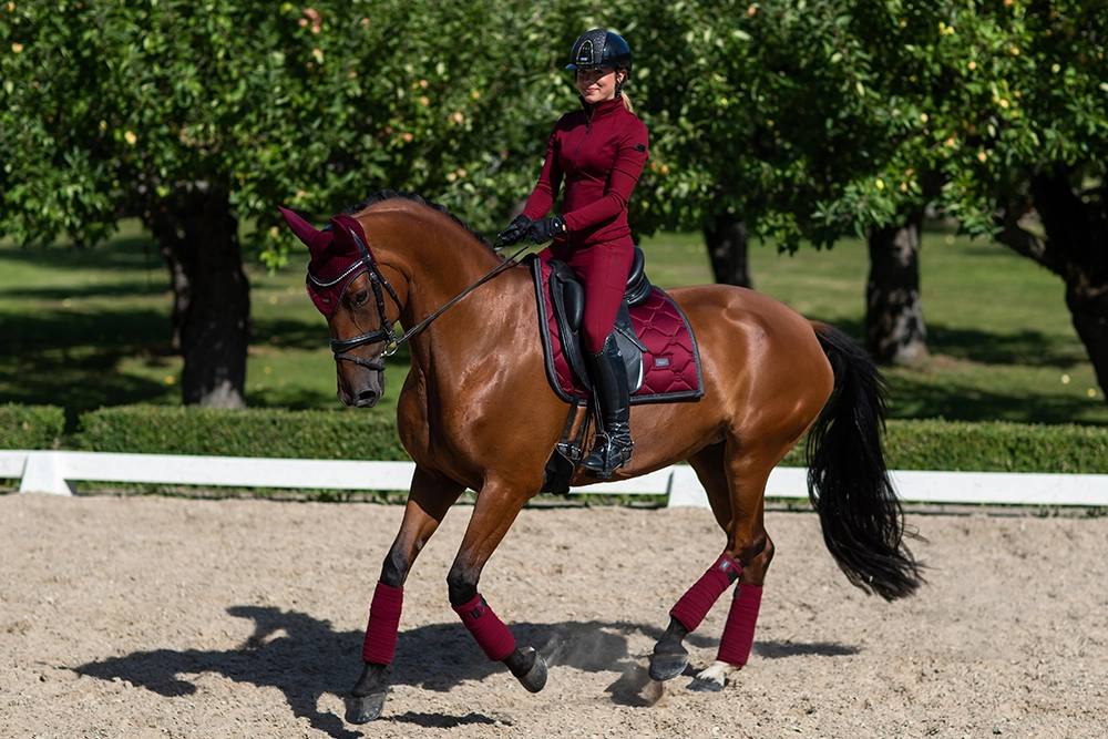 Dressage Saddle Pad Dark Bordeaux