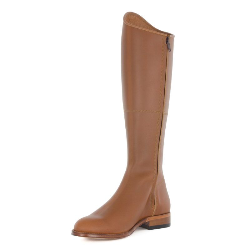 BOTA DE MONTAR CON ADORNO DE POLAINA EN TIRA. LAZZO BOOTS