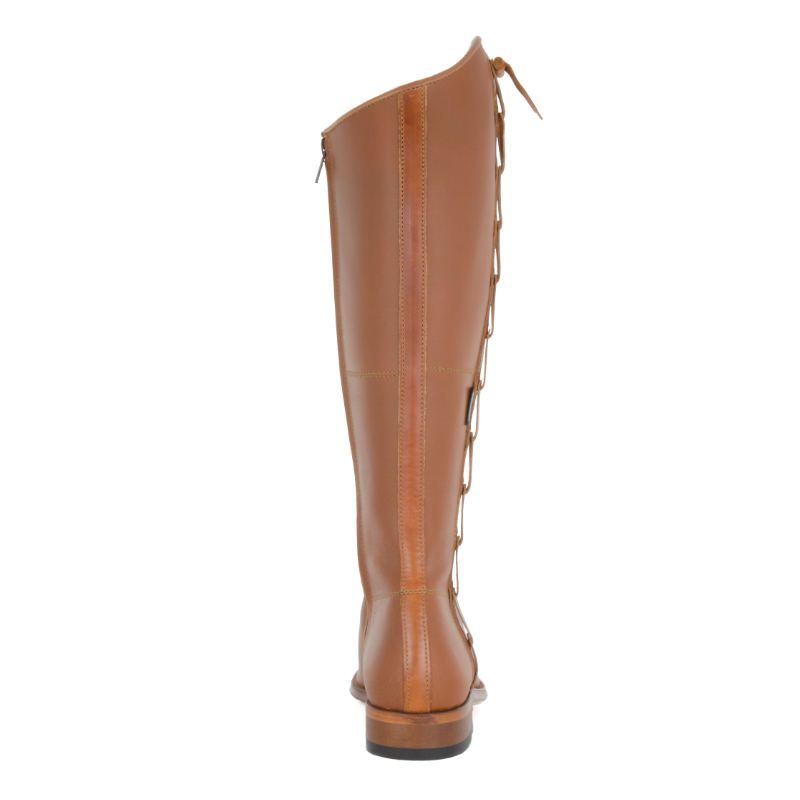 BOTA DE MONTAR CON ADORNO DE POLAINA EN TIRA. LAZZO BOOTS