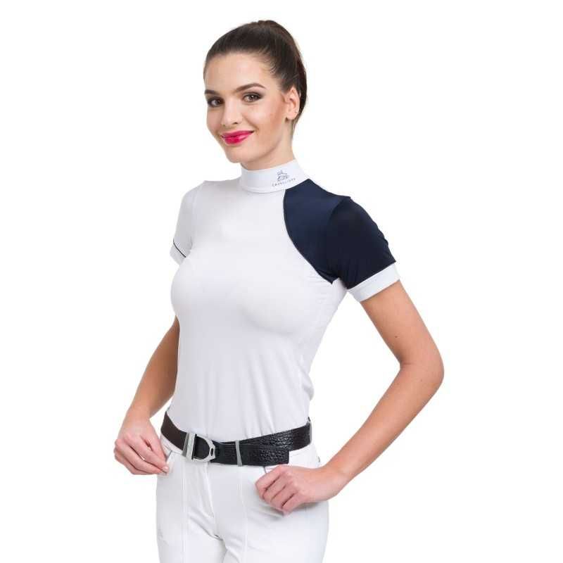 CAMISETA HIPICA DE CONCURSO SIMPLY DAME MANGA CORTA CAVALLIERA