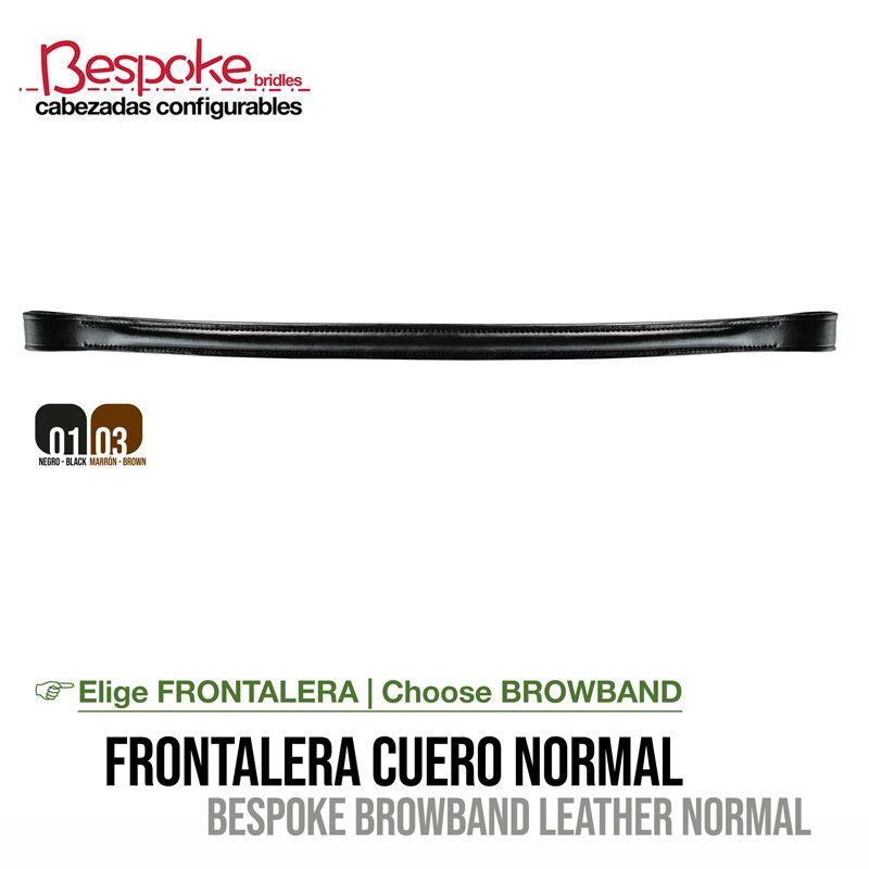 CABEZADA CONFIGURABLE FRONTALERA CUERO NORMAL