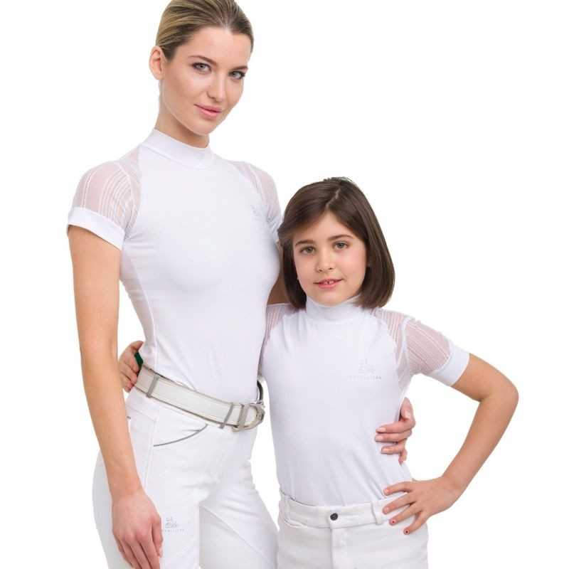 Camiseta hipica de concurso CONTESSA KIDS manga corta Cavalliera