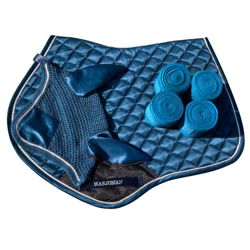 Juego de mantilla de salto + orejeras + vendas