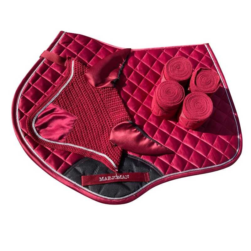 Juego de mantilla de salto + orejeras + vendas