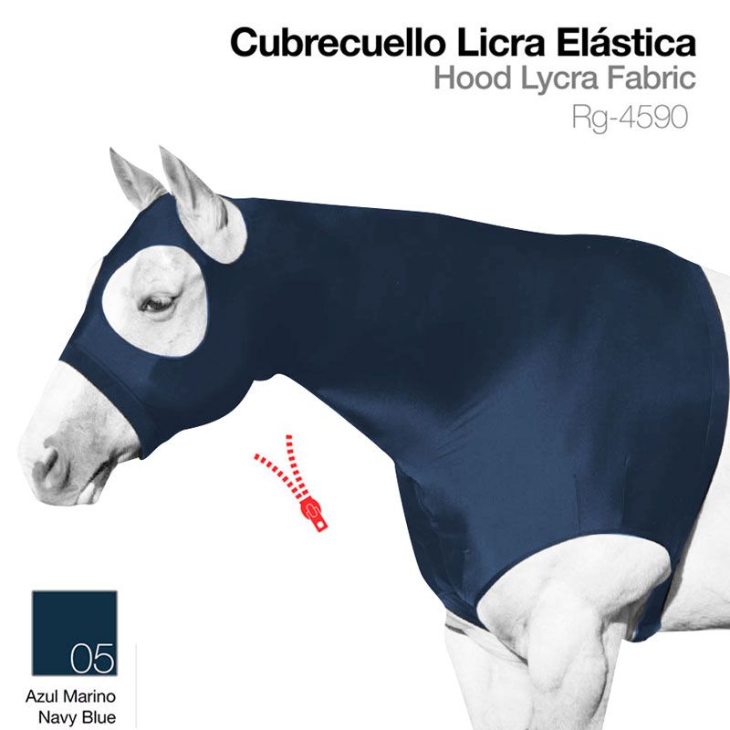 CUBRECUELLO LICRA ELASTICA AZUL