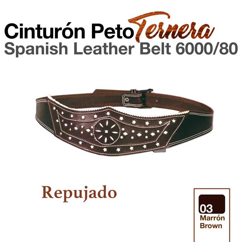 CINTURON PETO TERNERA 6000/80 MARRON