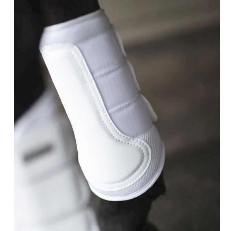 Classic Mesh Brushing Boots White Silver