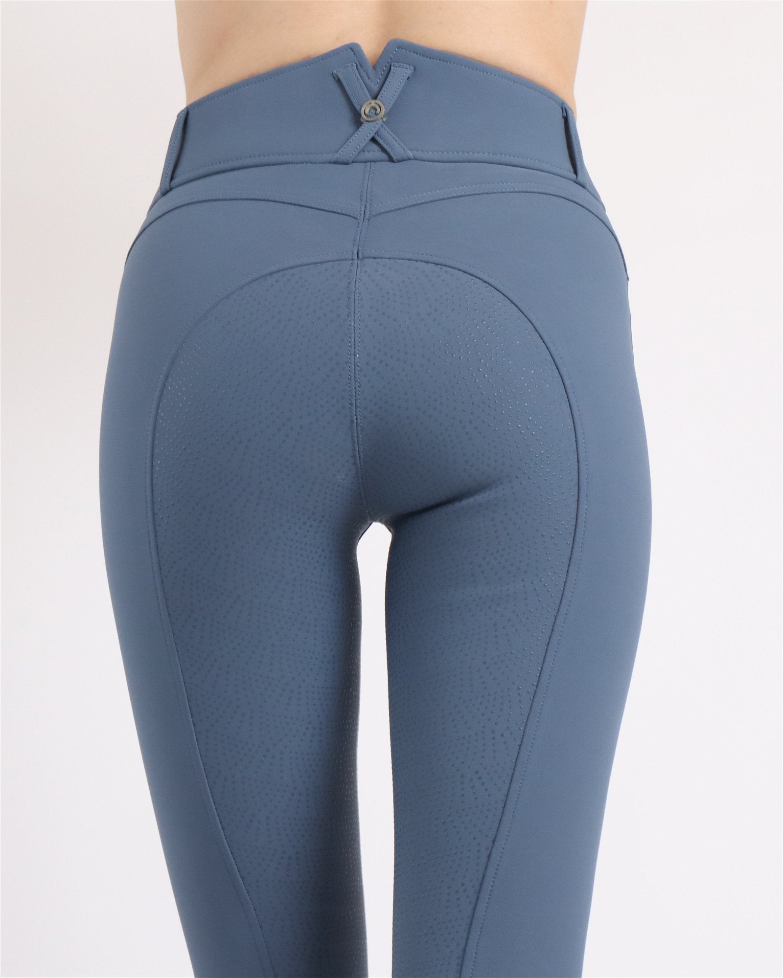 Breeches Ess Megan de tiro alto en color Azul oceano.