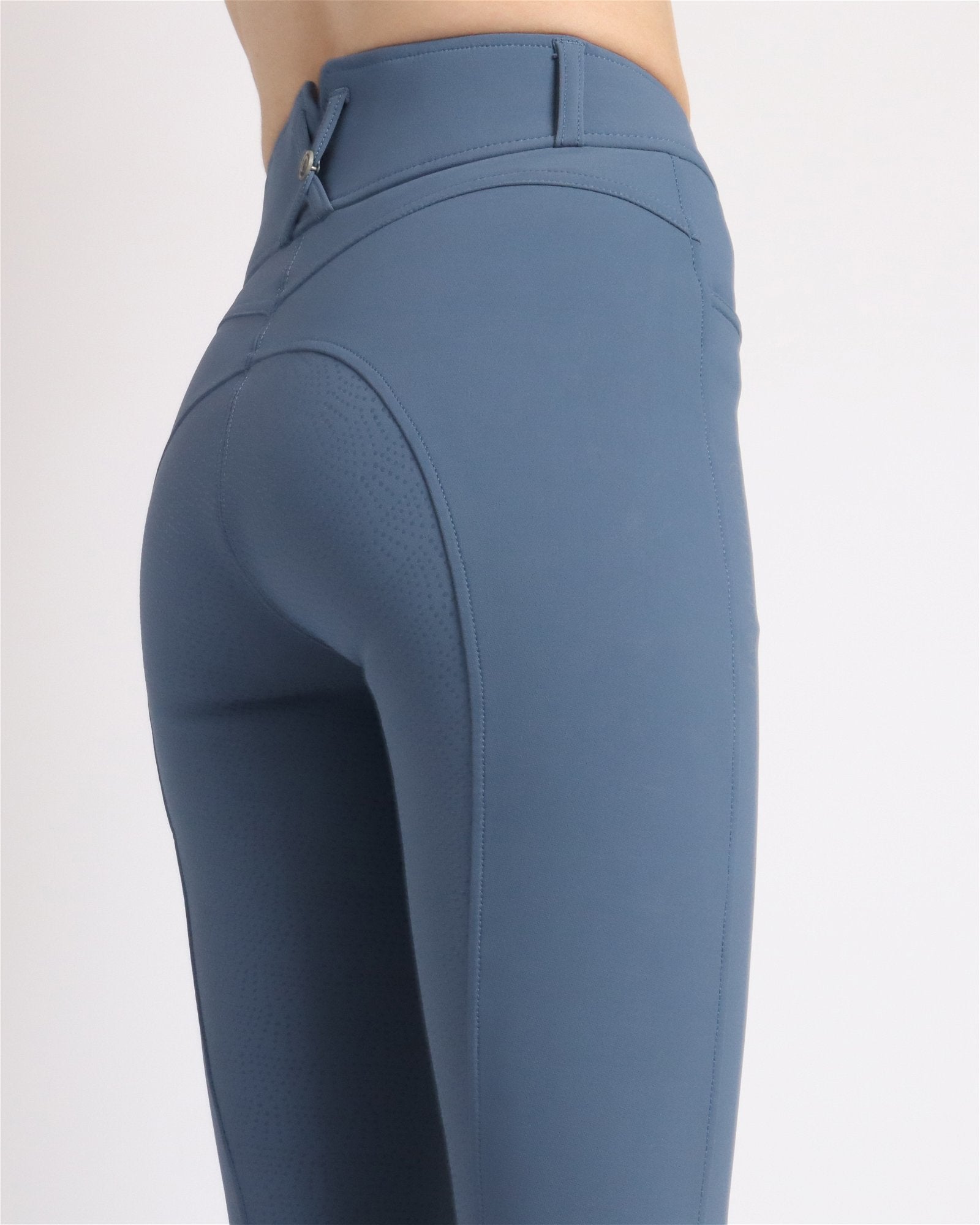 Breeches Ess Megan de tiro alto en color Azul oceano.