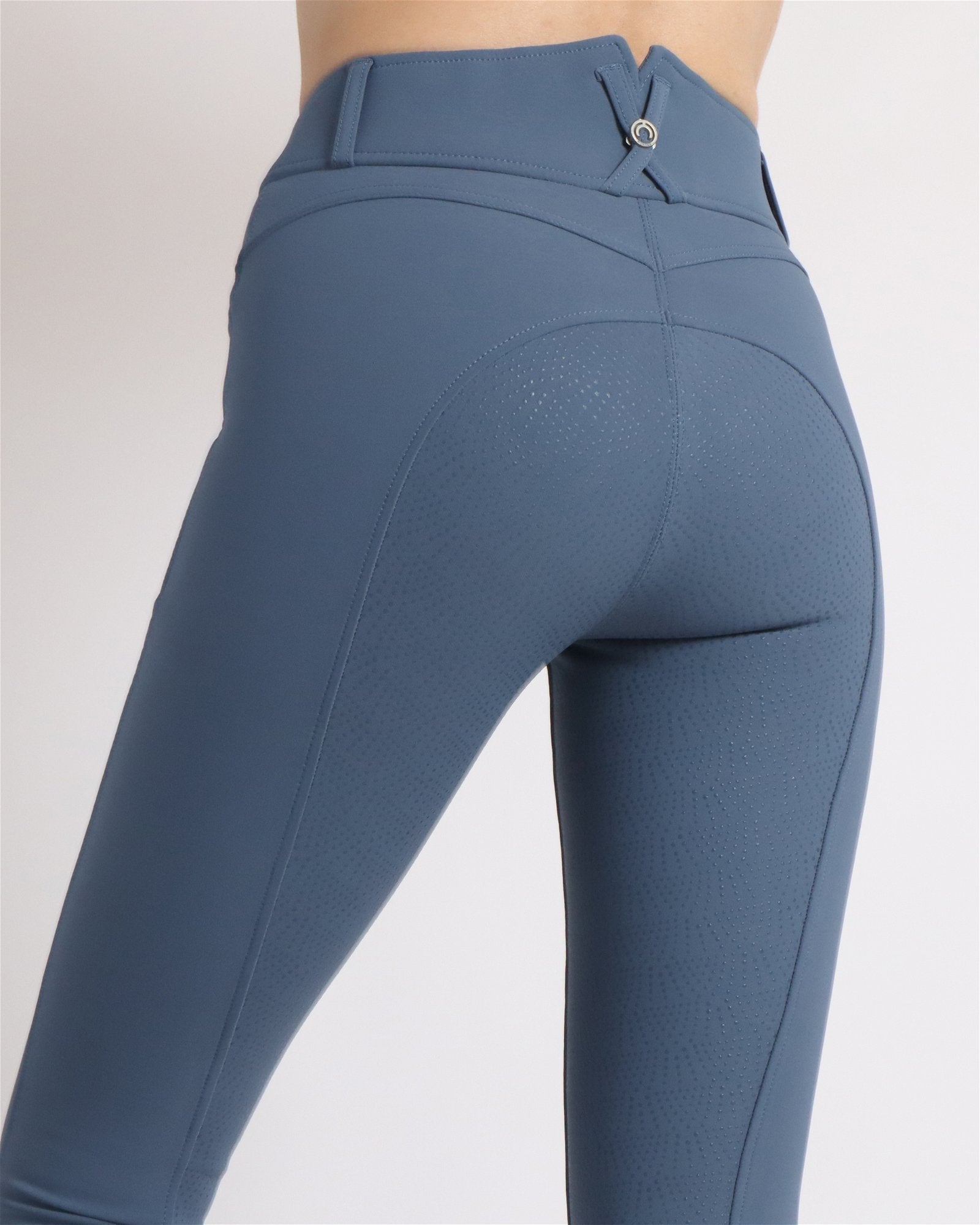 Breeches Ess Megan de tiro alto en color Azul oceano.