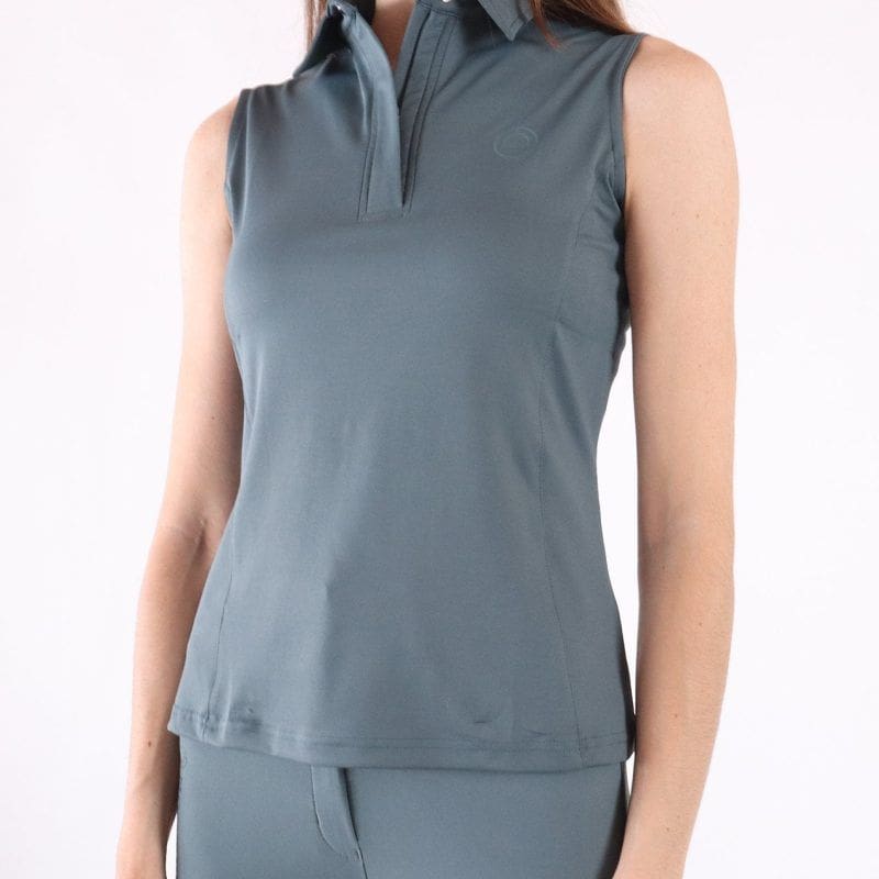 Polo FIONA sin mangas Jade