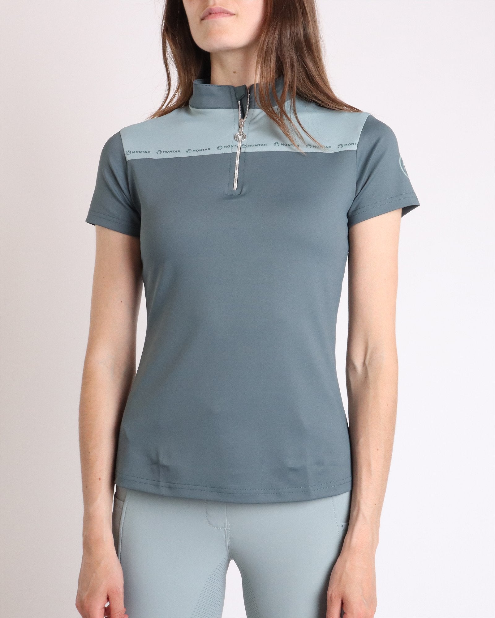 POLO MOLYRA CON LOGO ESTAMPADO EN COLOR JADE