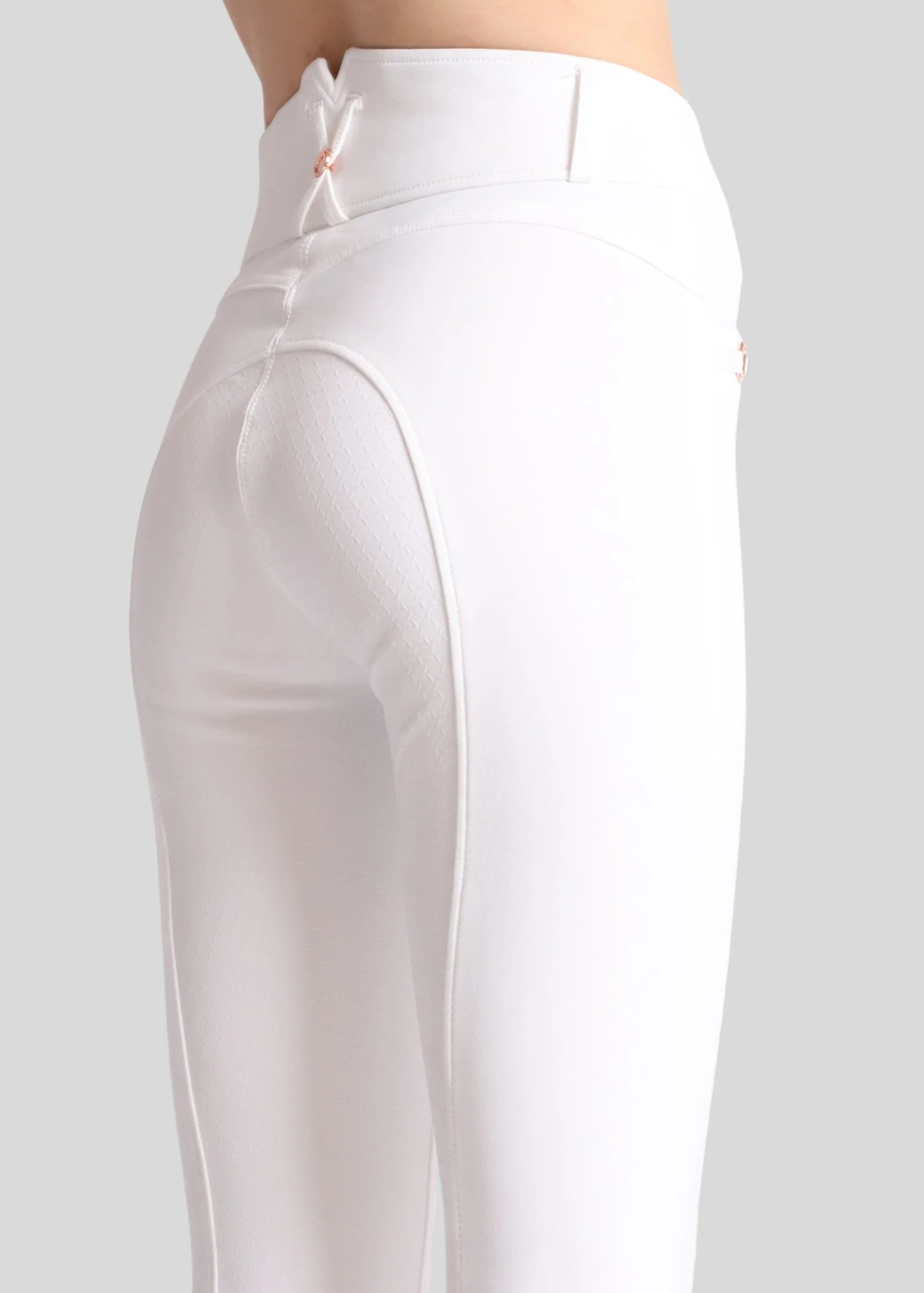 BREECHES MOLLY YATI TIRO ALTO EDICION ORO ROSA - BLANCO