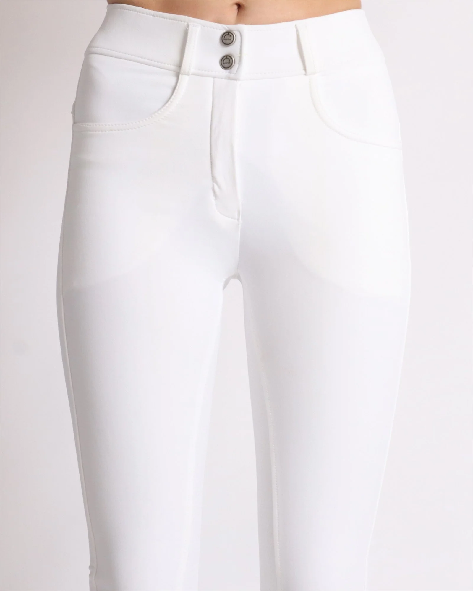Breeches Megan Yati Tiro Alto Blanco
