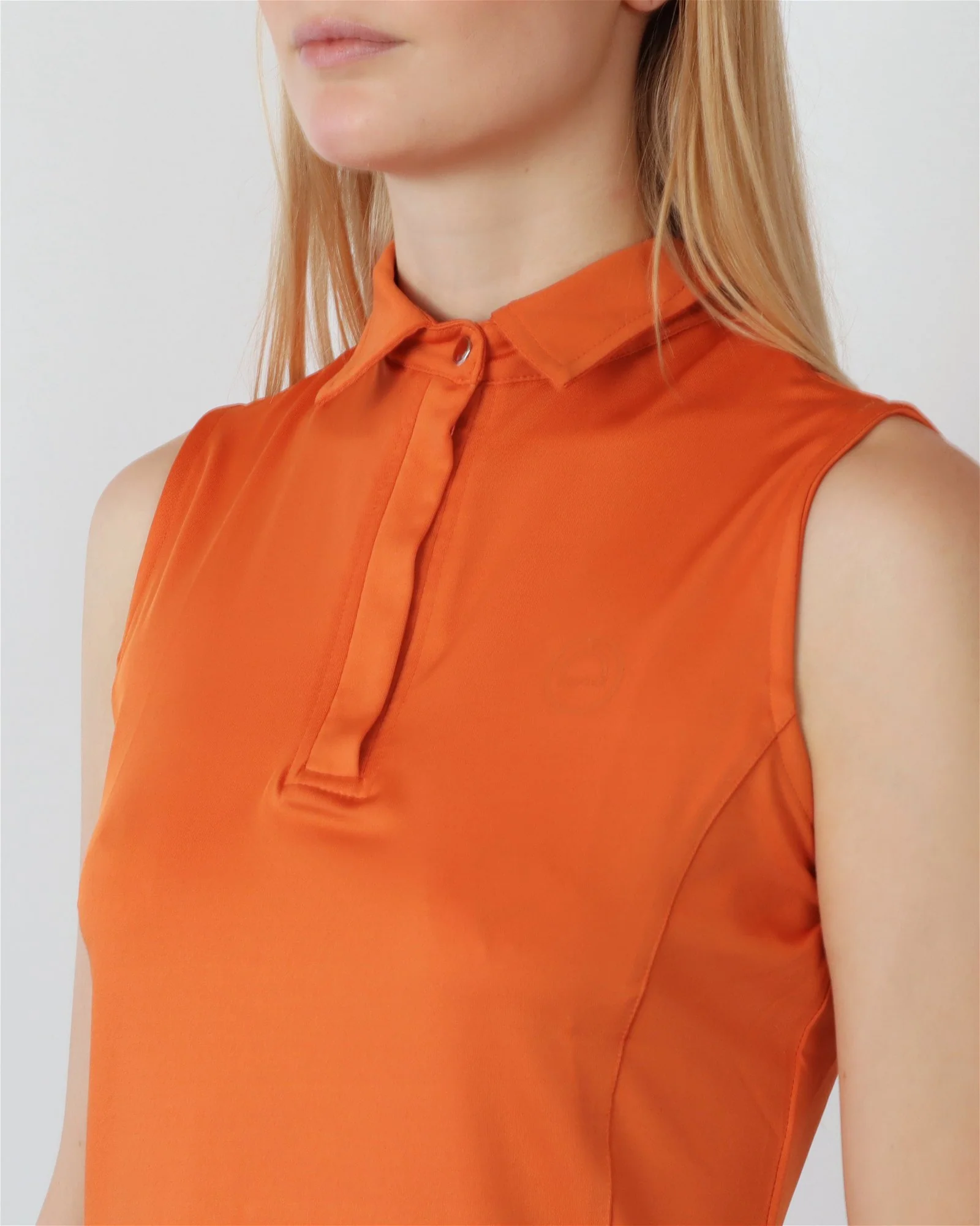 POLO FIONA SIN MANGAS NARANJA