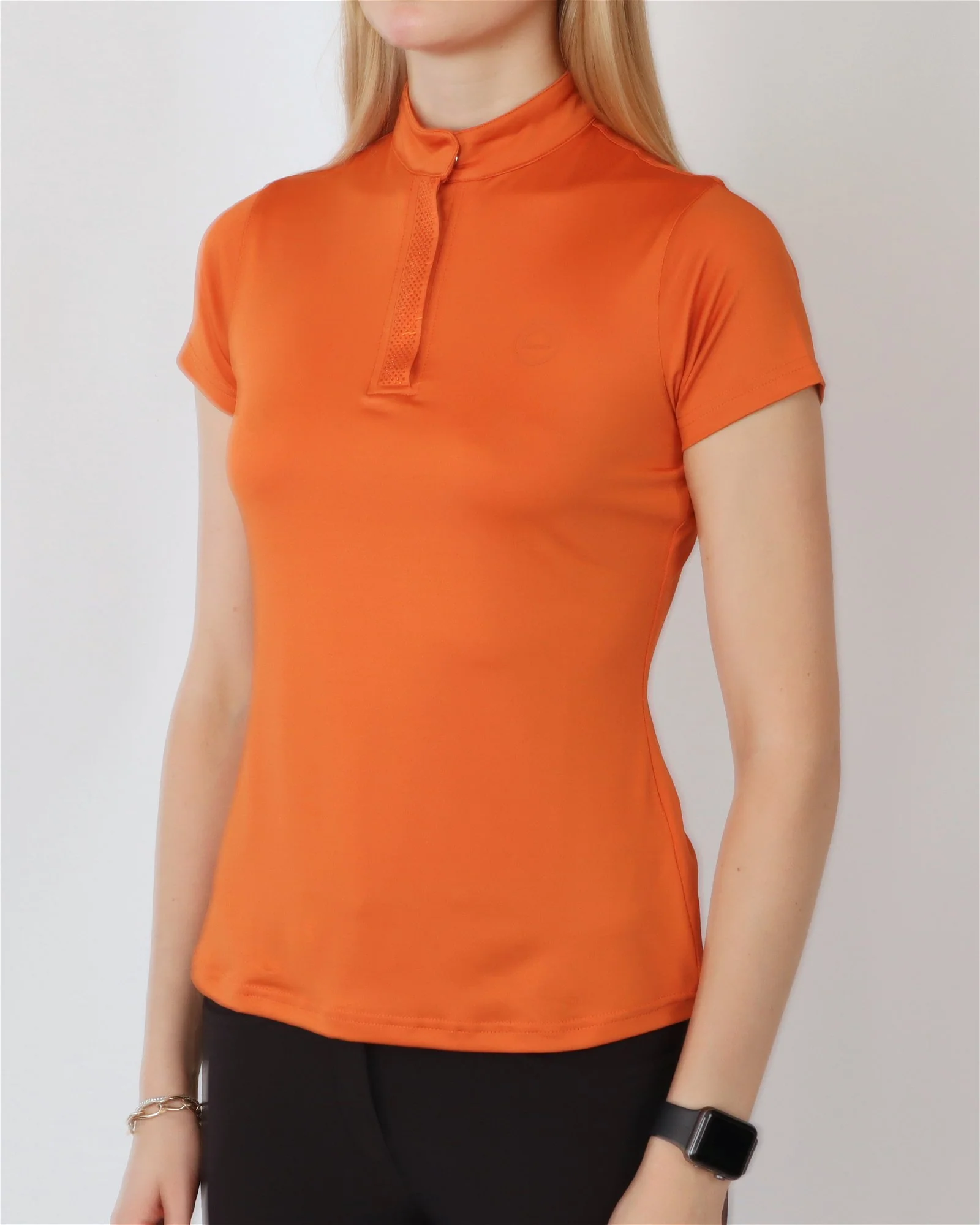 POLO BRIELLA CRISTAL MANGA CORTA NARANJA
