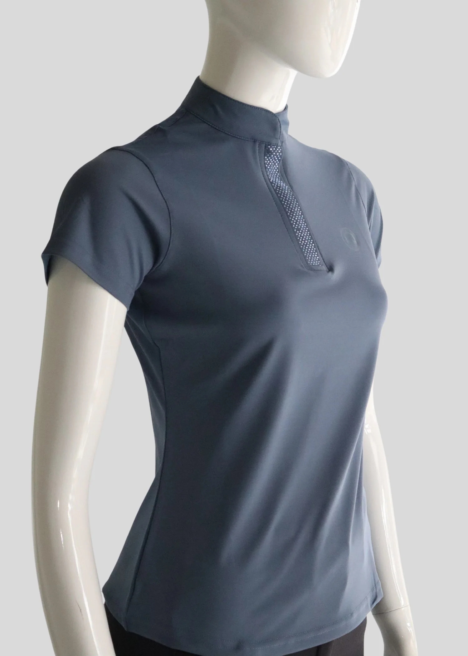 POLO BRIELLA CRISTAL MANGA CORTA AZUL PALOMA