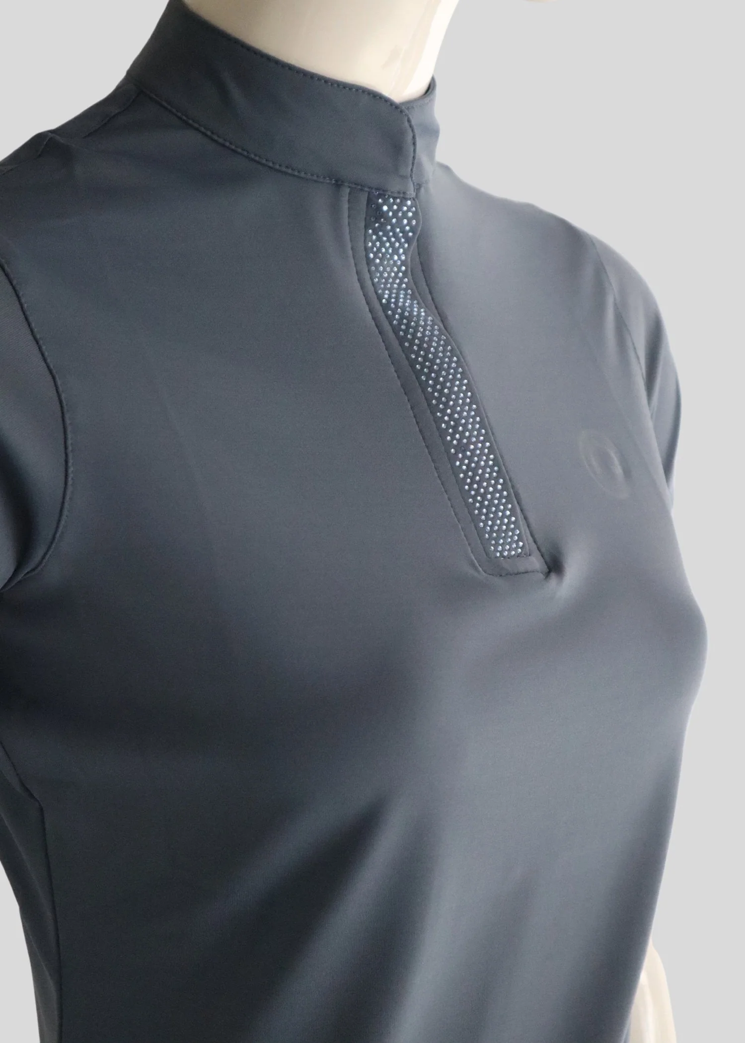 POLO BRIELLA CRISTAL MANGA CORTA AZUL PALOMA