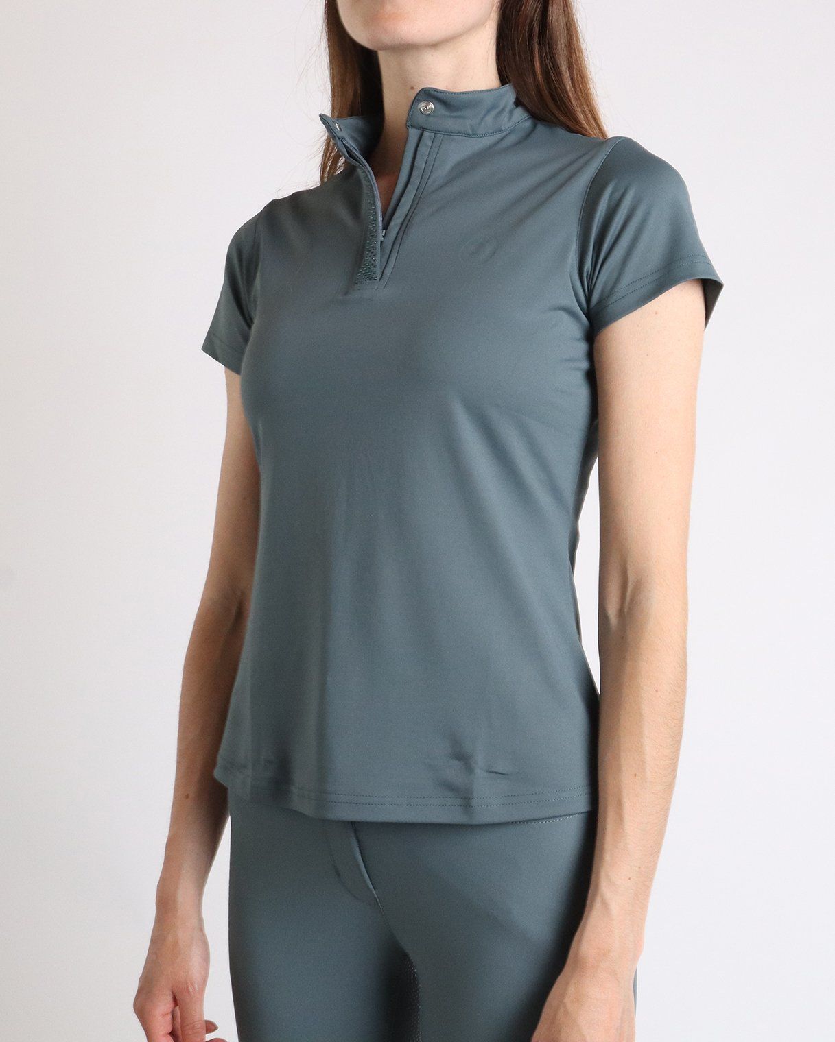 POLO BRIELLA CRISTAL MANGA CORTA JADE