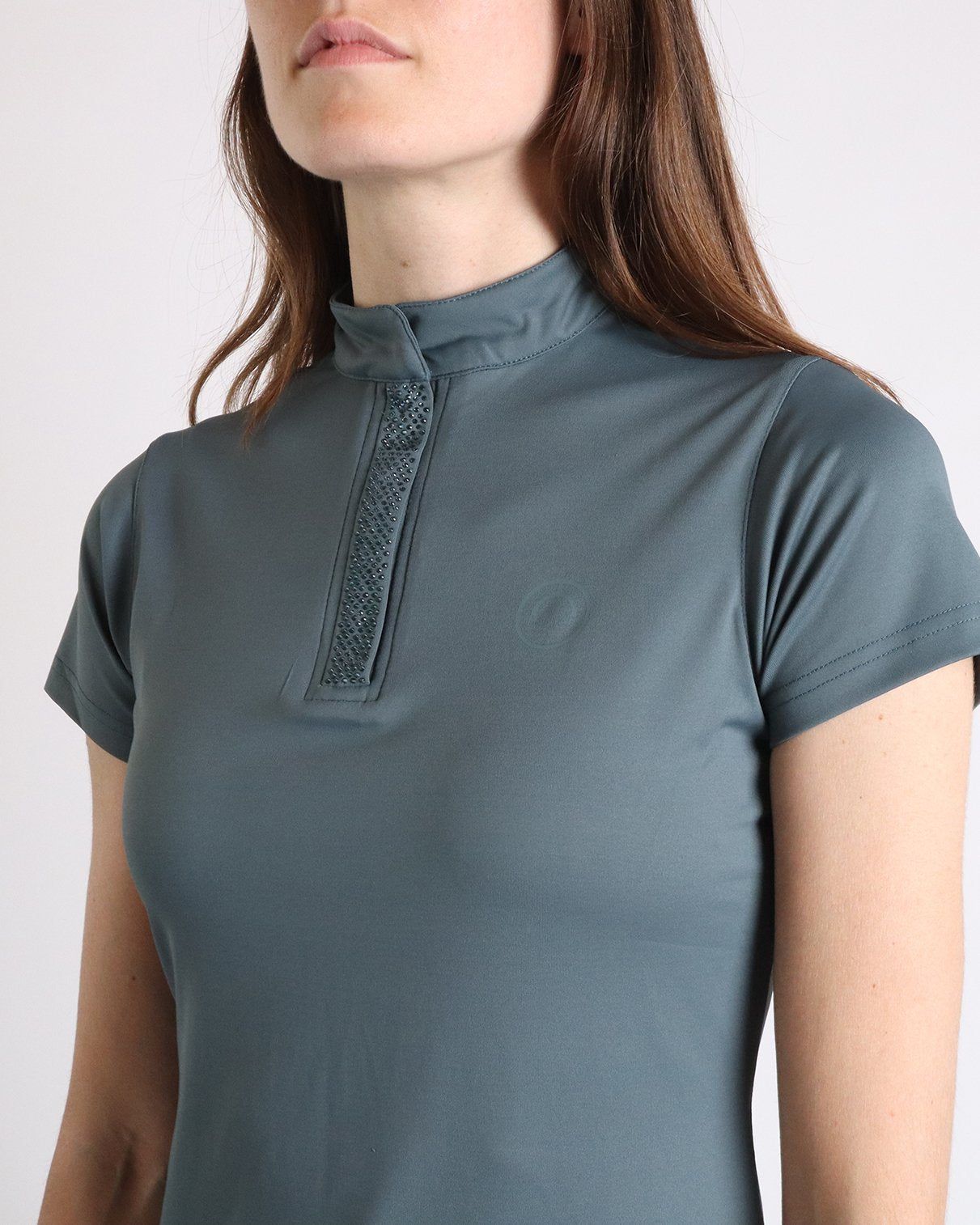 POLO BRIELLA CRISTAL MANGA CORTA JADE