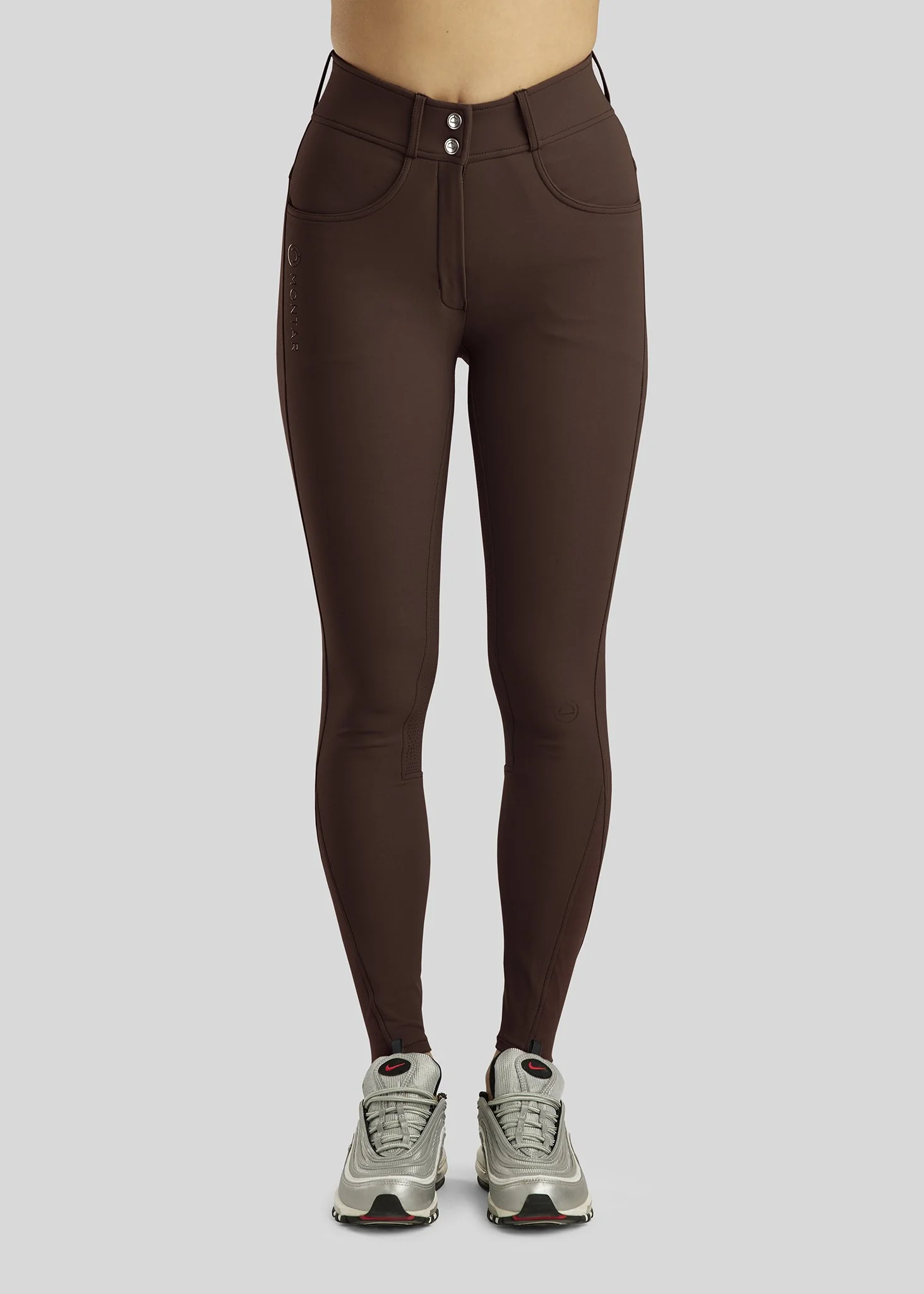 Breeches Megan Yati Tiro Alto Marron