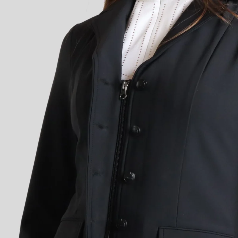 Chaqueta de competicion con cremallera Kathy - Negro