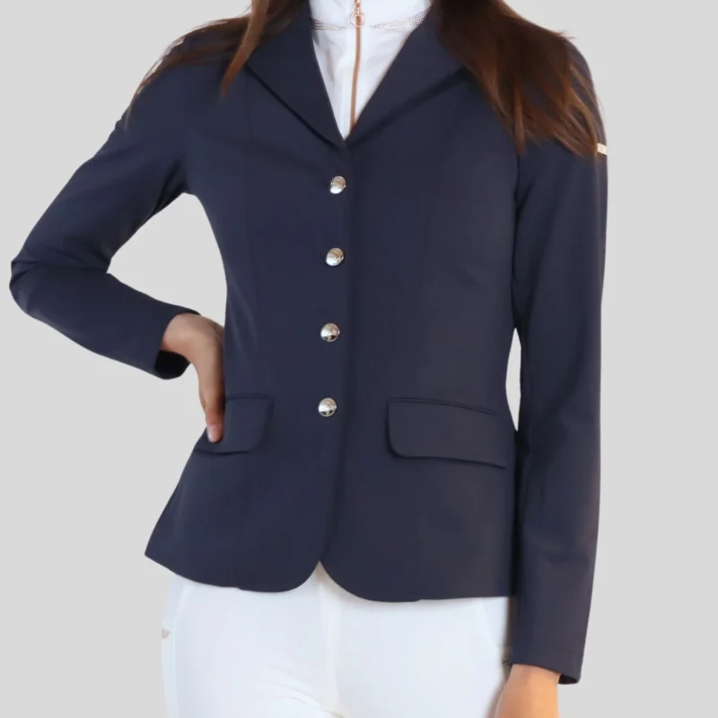 Chaqueta de competicion con cremallera Kathy - Azul marino