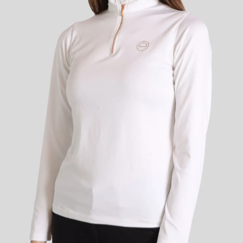 Everly Mon-Tech Oro Rosa Manga Larga - Blanco