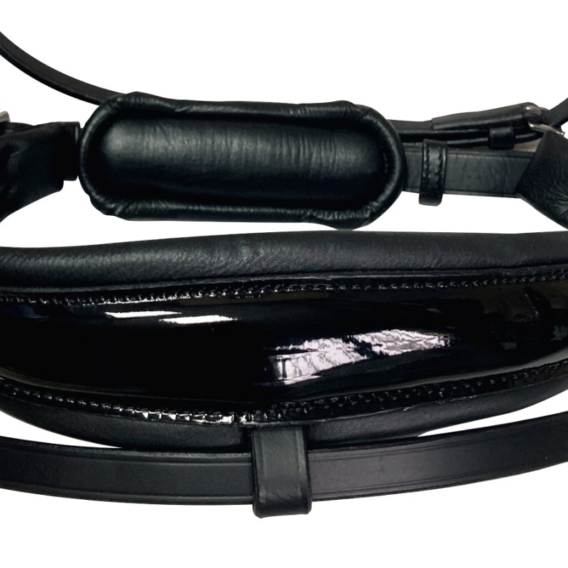 Cabezada para filete ergonómica con frontalera decorada y riendas de lona