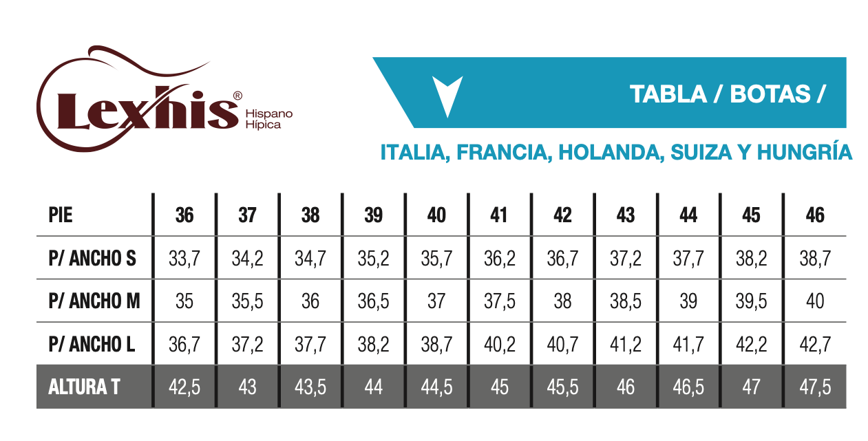 BOTA LEXHIS SUIZA (PAR)